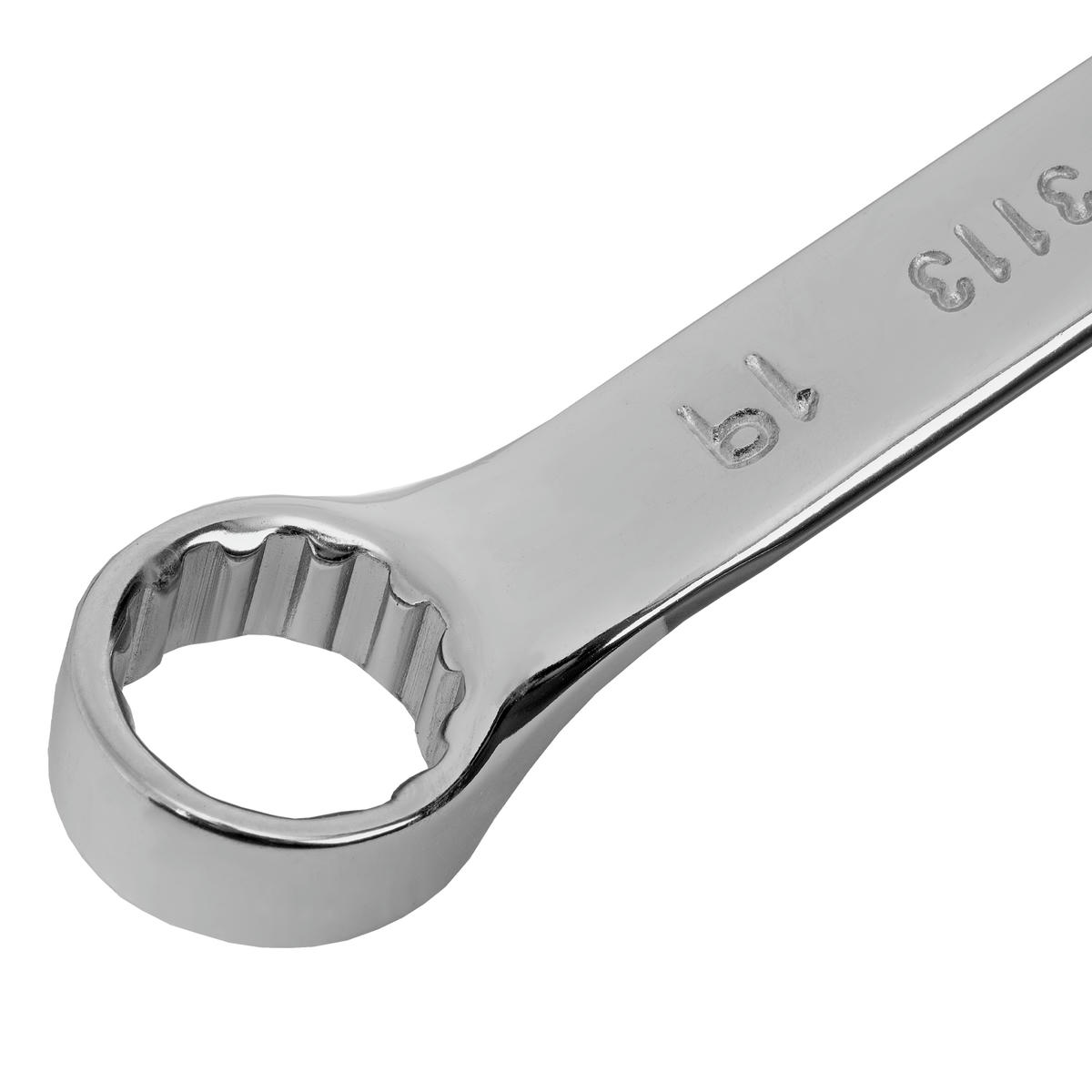 Ключ комбинированный, 19 мм, CrV, полированный хром MATRIX 15163 preview 4