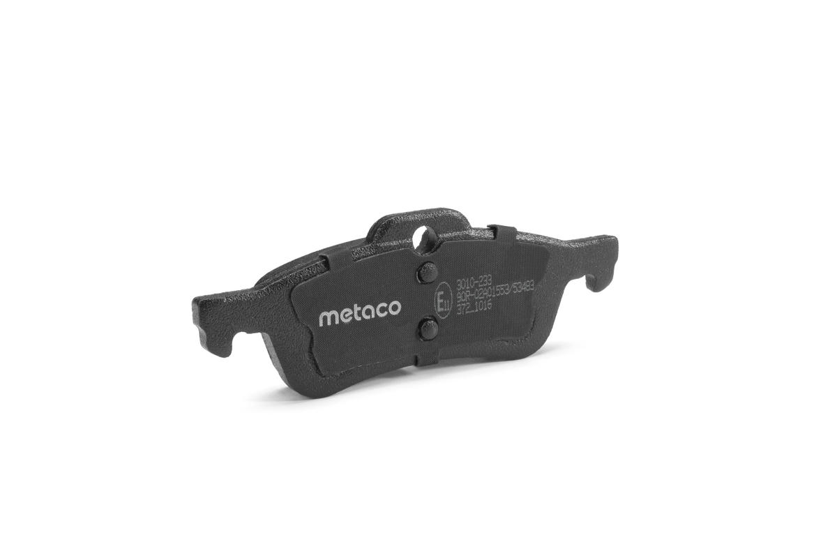 Колодки тормозные задние дисковые к-кт metaco 3010-233 preview 2