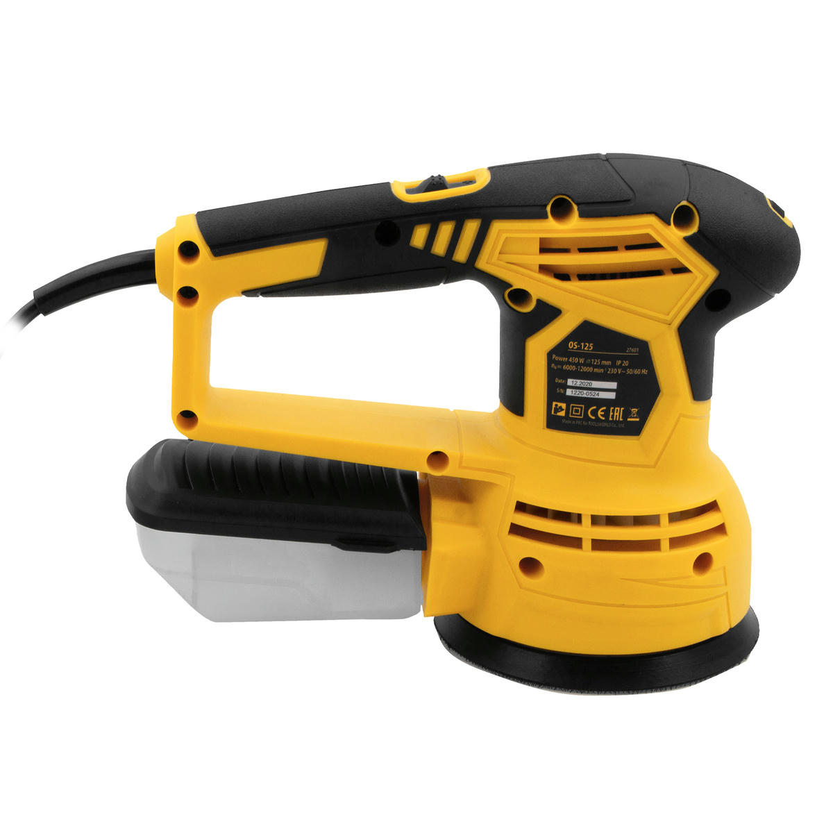 Машинка шлифовальная эксцентриковая 450Вт, 6000-12000 об/мин DENZEL preview 4