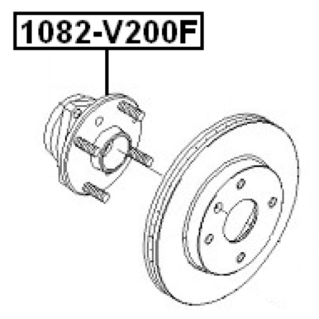 Подшипник ступицы FEBEST 1082-V200F preview 2