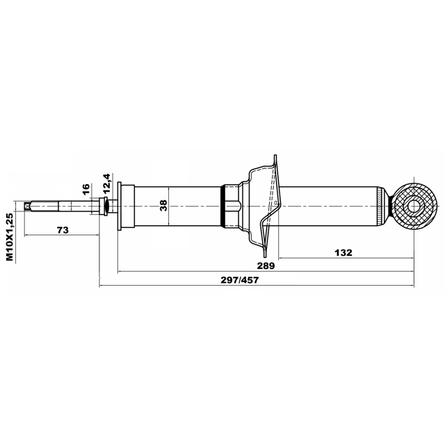 Амортизатор задний FEBEST 04658544R preview 2