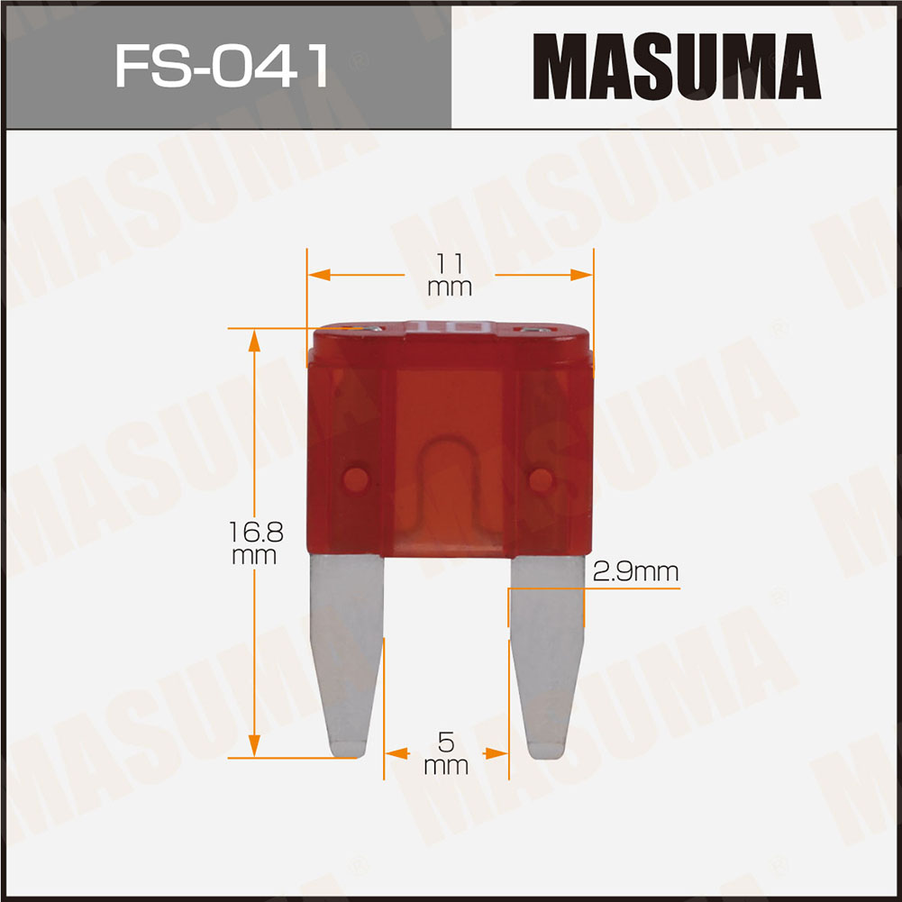 Предохр. Флажковые МИНИ 10А MASUMA FS041 preview 1