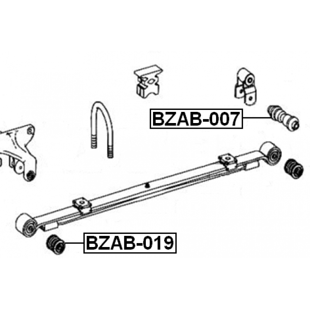 BZAB019_сайлентблок рычага заднего!MB Sprinter all 06> preview 2