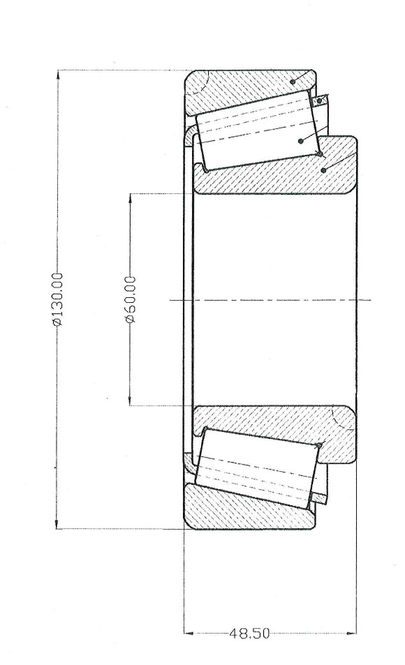 Подшипник ступицы для а/м Mercedes Actros/Volvo FH/FM/SCANIA 3 перед. (ролик.конич.) (32312) (CS 171 preview 3