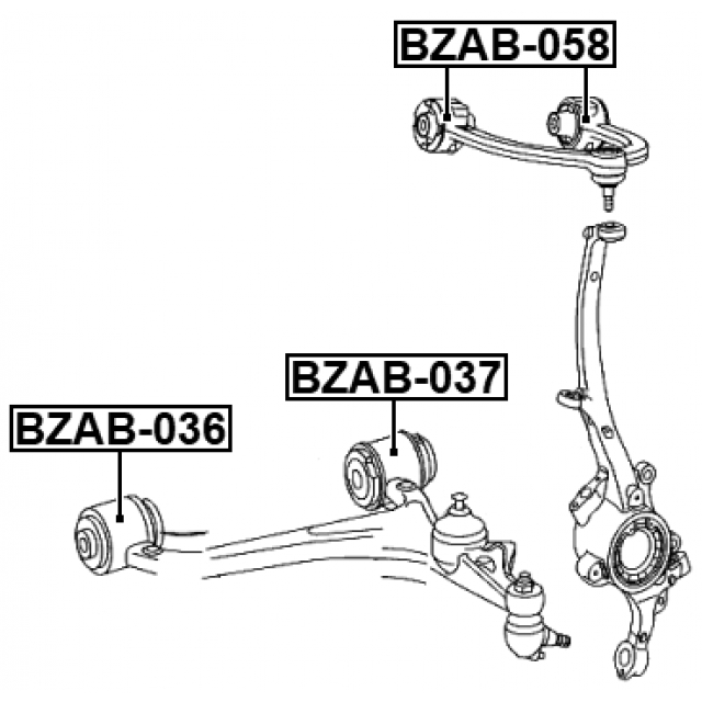 Сайлентблок FEBEST BZAB-058 preview 2
