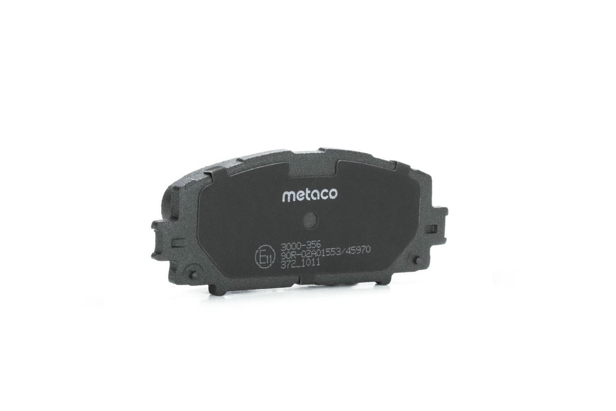 Колодки тормозные передние к-кт metaco 3000-356 preview 2