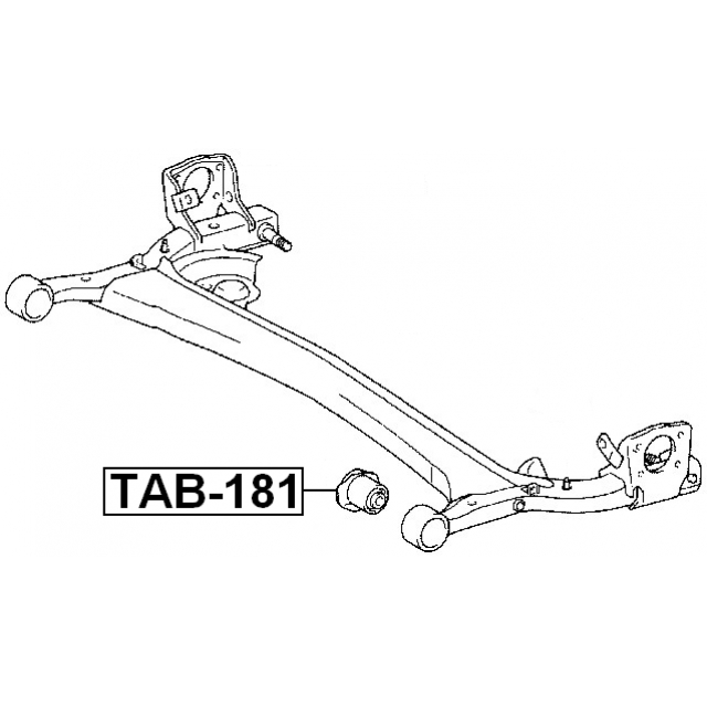Сайлентблок задней подвески FEBEST TAB-181 preview 2