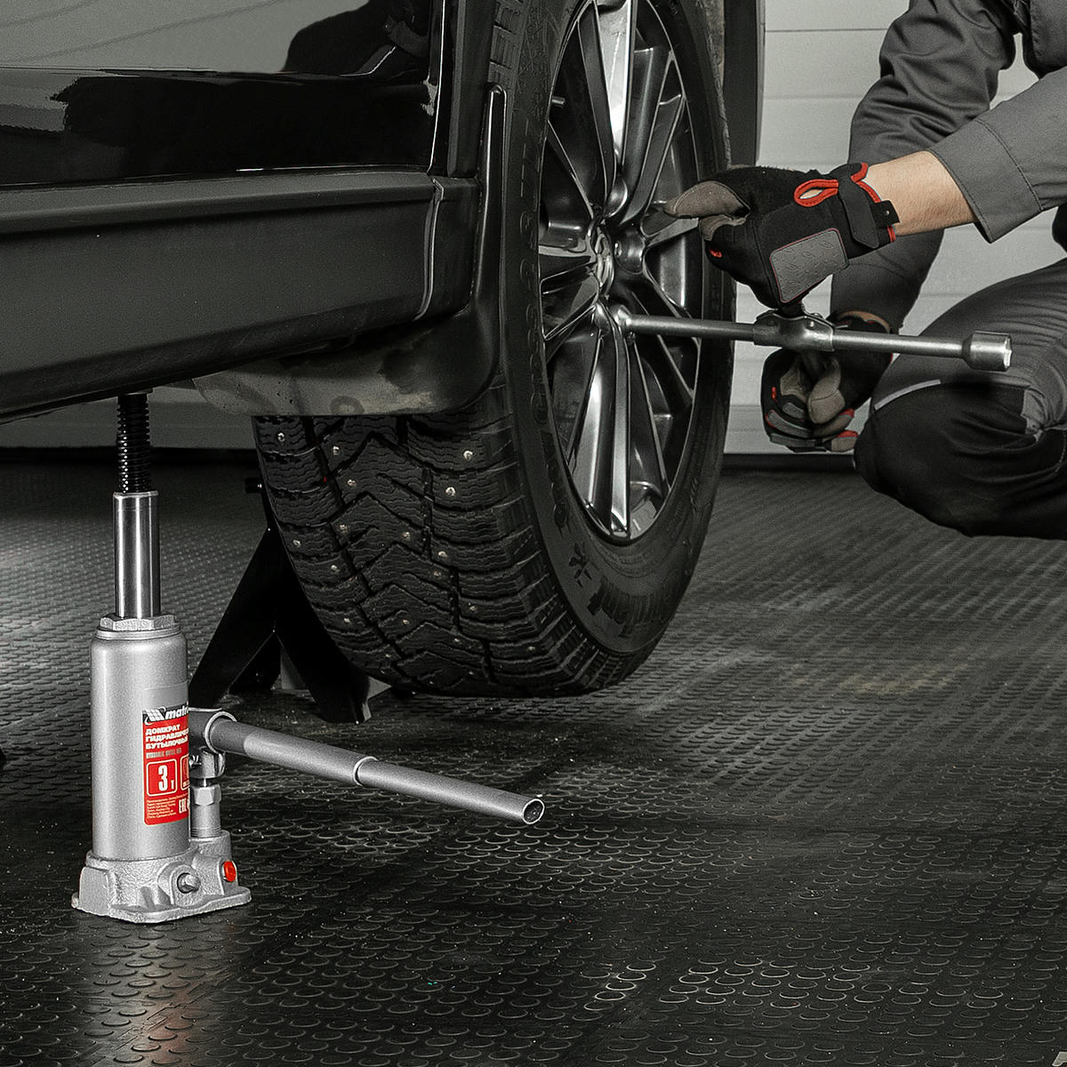 Домкрат бутылочный 3т гидравлический 194–372мм MATRIX preview 12