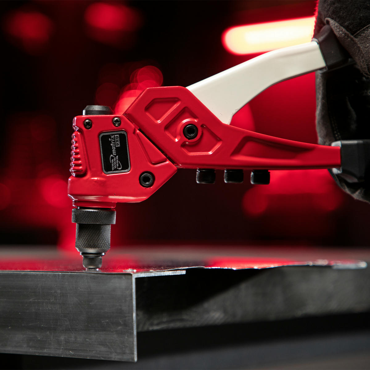 Заклепочник ручной, литой, поворотный, 290 мм, 0-360° заклепки 2,4-3,2-4,0-4,8 мм, PRO Matrix preview 8