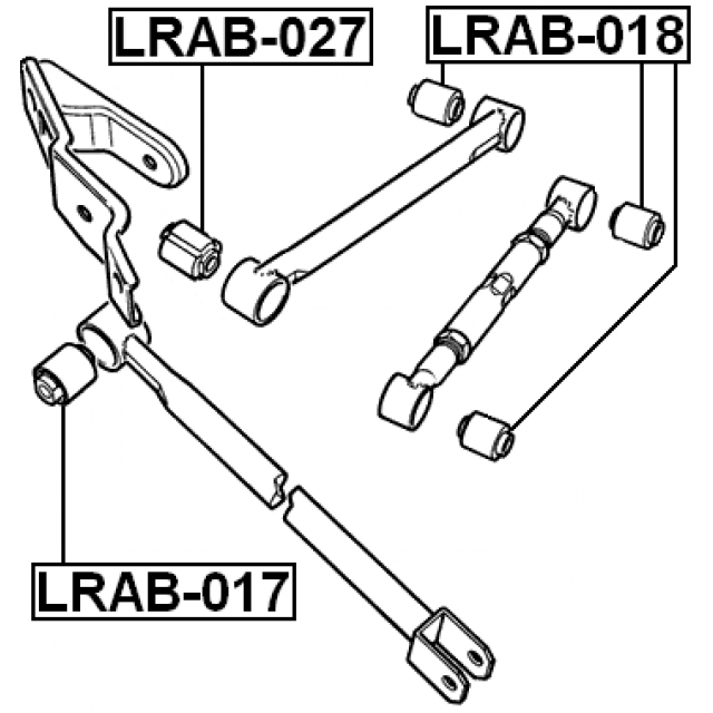 Сайлентблок FEBEST LRAB-018 preview 2