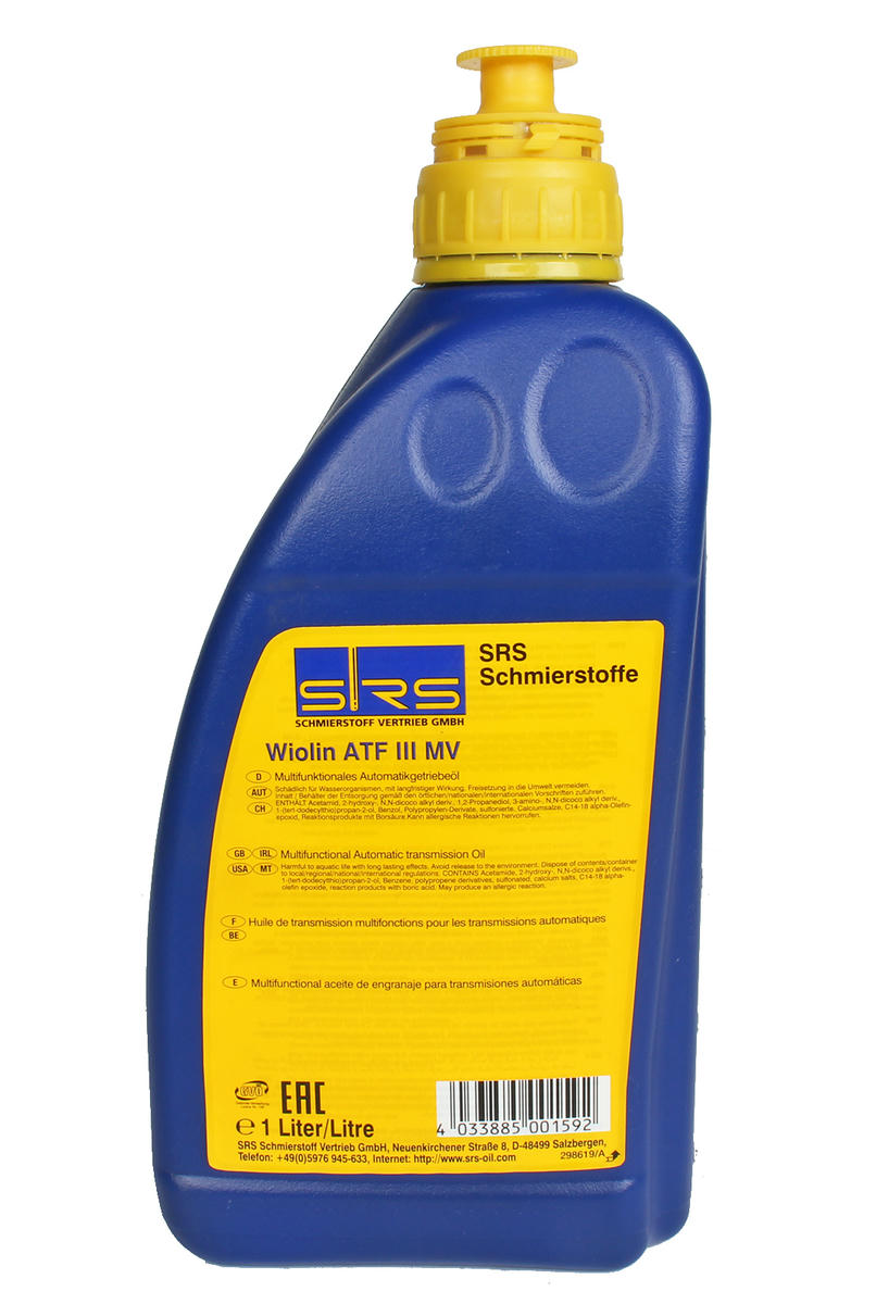 Масло трансмиссионное SRS VIOLIN ATF DIII MV 1л (красный) preview 1