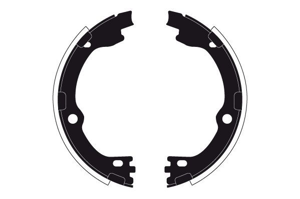 Колодки торм. для а/м Kia Sorento III (14-) барабан. ст. торм. 189x26 (GF 4667) preview 4