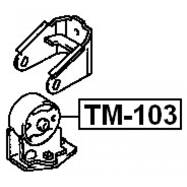 Опора двигателя передняя FEBEST TM-103 preview 2 Опора двигателя передняя FEBEST TM-103 preview 2