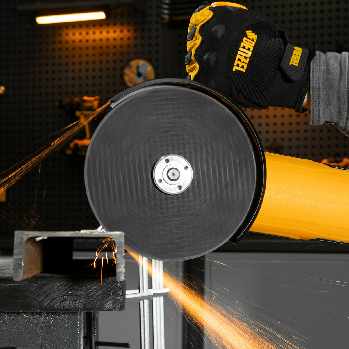 DENZEL 26912 Машина шлифовальная угловая AG180-2000, 2000 Вт, 180 мм, 8500 об/мин preview 1