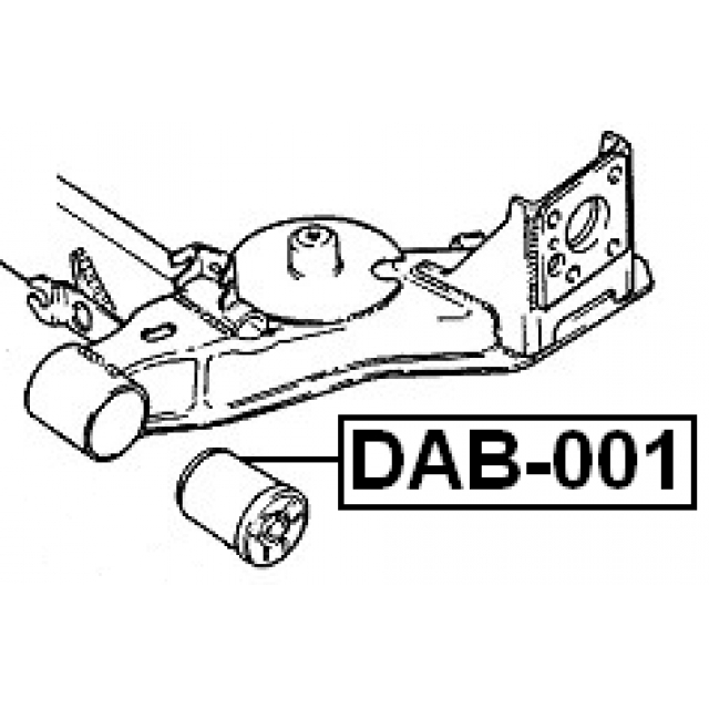 Сайлентблок задней подвески FEBEST DAB-001 preview 2 Сайлентблок задней подвески FEBEST DAB-001 preview 2