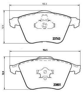 Колодки тормозные передние к-кт TRIALLI PF 4165 preview 2