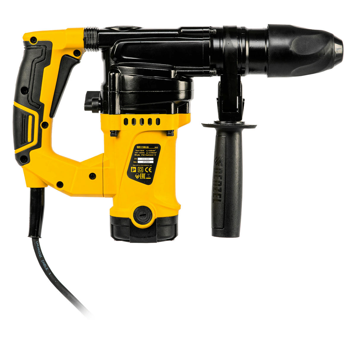 DENZEL 26610 Перфоратор электрический RHV-1100-26, SDS-plus, 1100Вт, 4Дж, 3 реж. preview 4