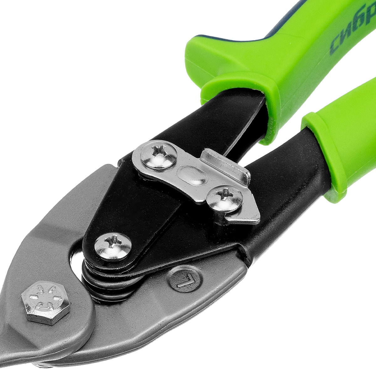 Ножницы по металлу, 250 мм, левый рез, сталь С55,двухкомпонентные рукоятки СИБРТЕХ preview 5