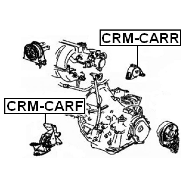 Опора двигателя FEBEST CRM-CARF preview 2