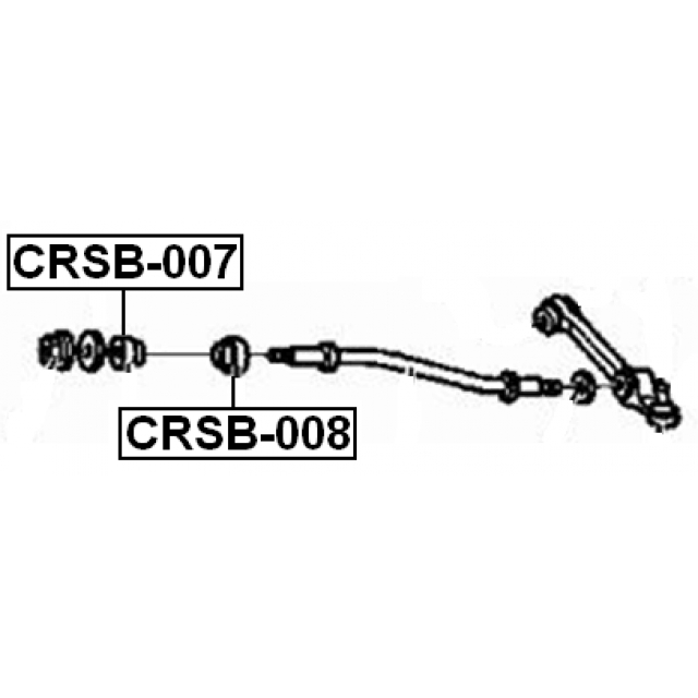 Сайлентблок растяжки FEBEST CRSB-007 preview 2