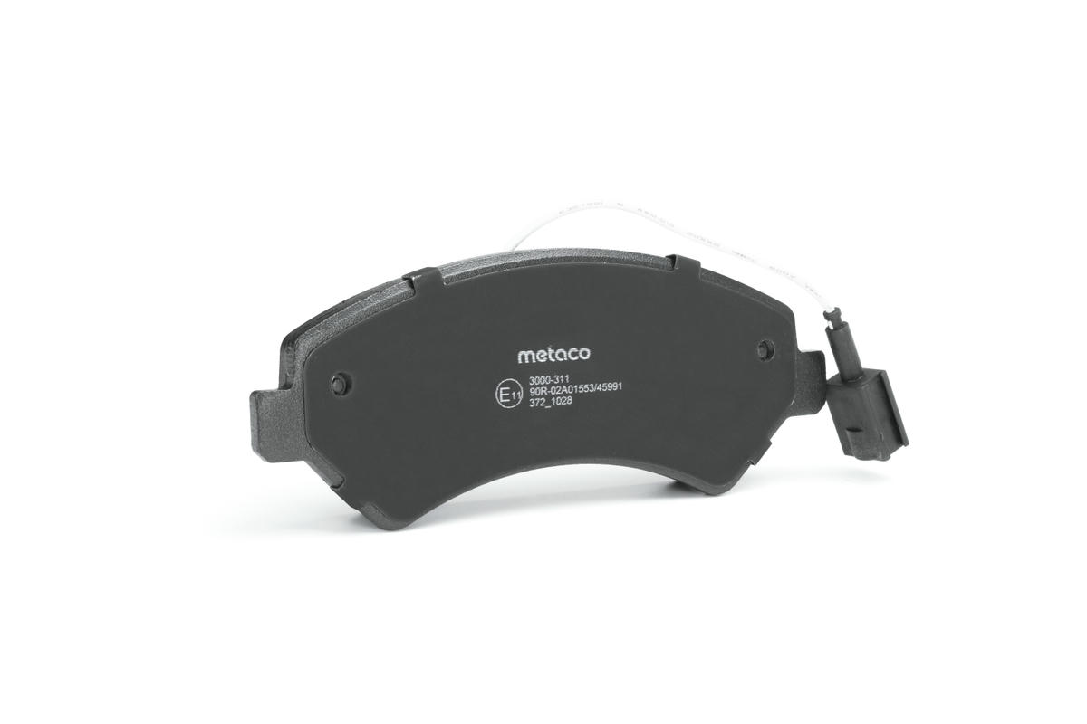 Колодки тормозные передние к-кт metaco 3000-311 preview 2
