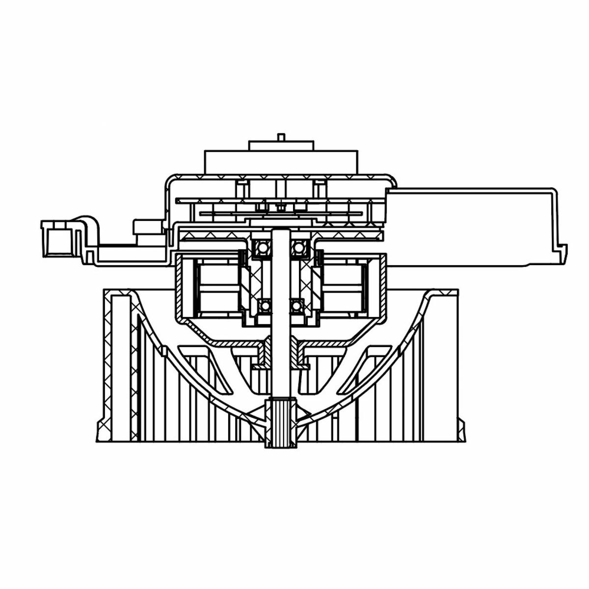 Моторчик отопителя LUZAR LFH 1867 preview 3