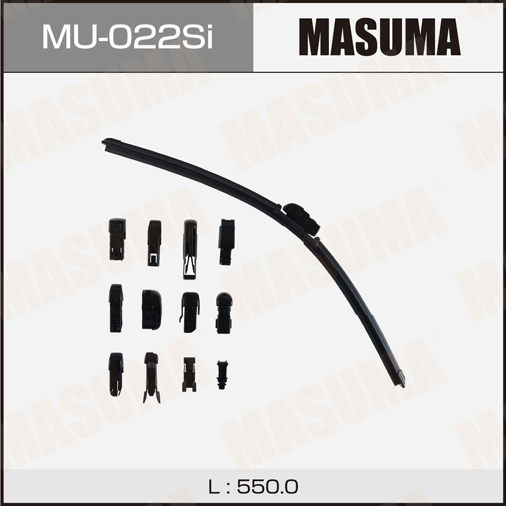 Щетка стеклоочистителя 550 мм бескаркасная 1 шт MASUMA Beam Wiper Blade MU-022Si preview 1
