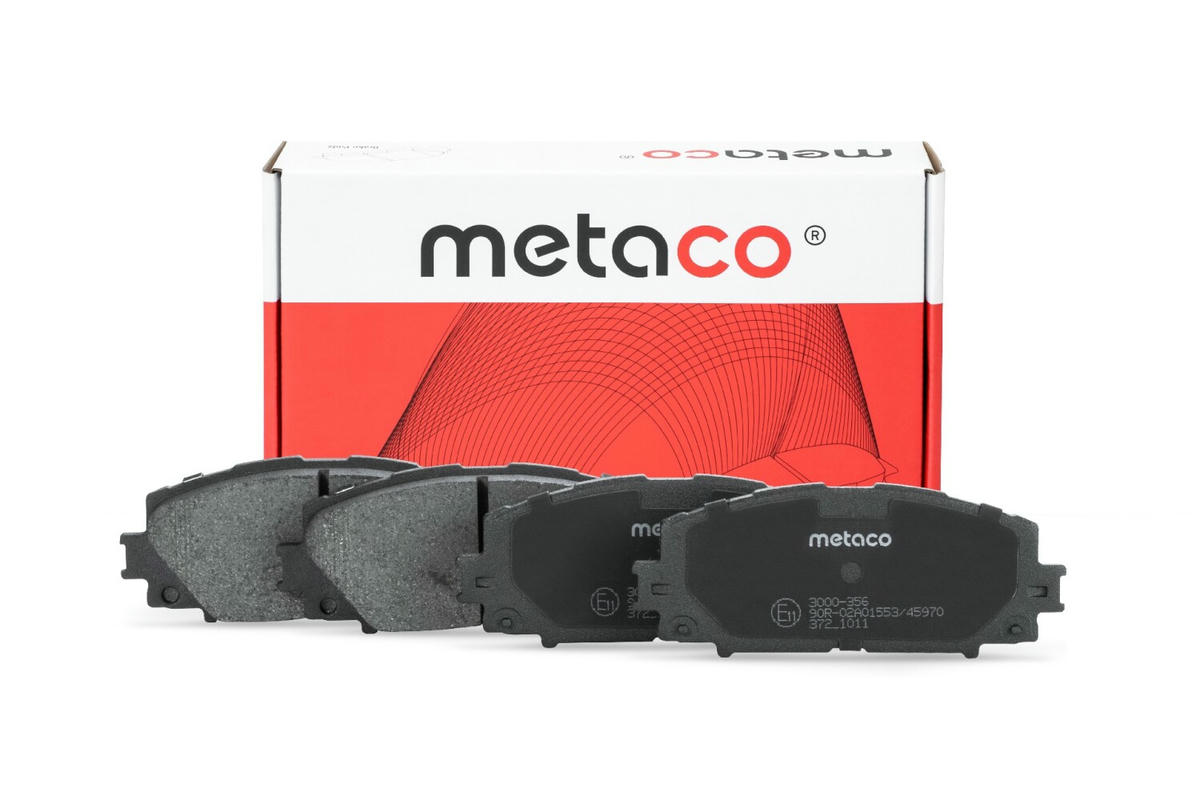 Колодки тормозные передние к-кт metaco 3000-356 preview 1