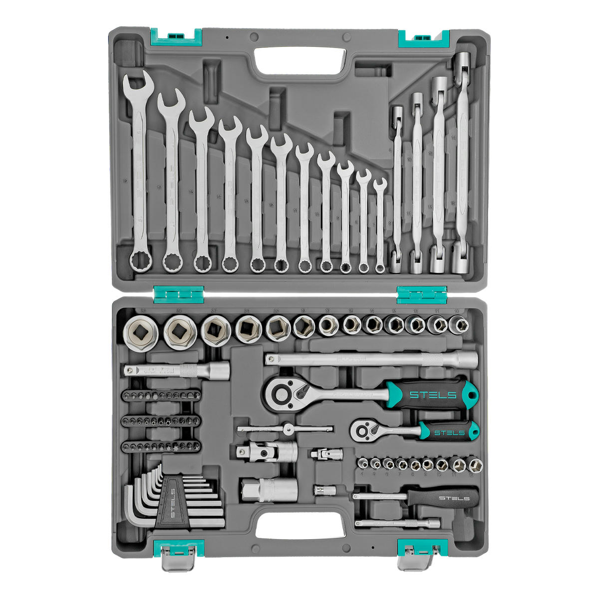 Набор инструмента 1/2" 1/4" пластиковый кейс 88пр. STELS preview 3