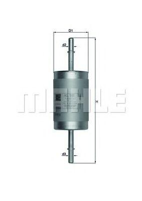 Фильтр топливный MAHLE KL 181 preview 1