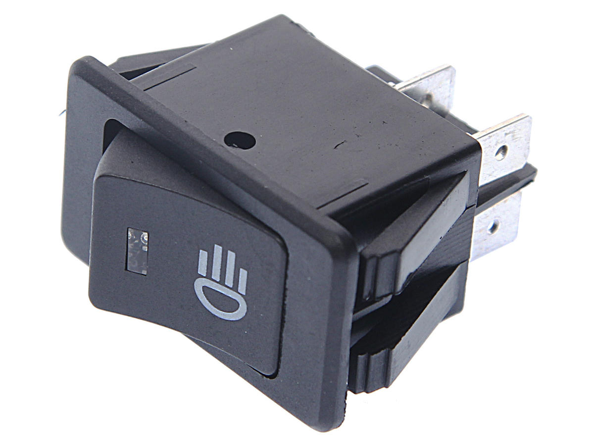 Выключатель клавишный 12V 35А (4с) ON-OFF с синей LED подсветкой REXANT preview 1