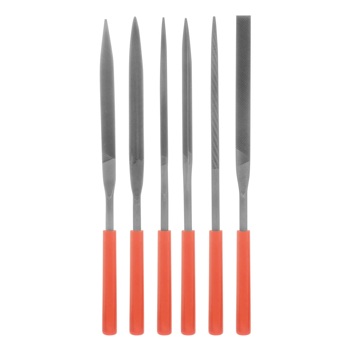 Набор надфилей 180х5мм 6шт. пластиковые рукоятки MATRIX preview 1