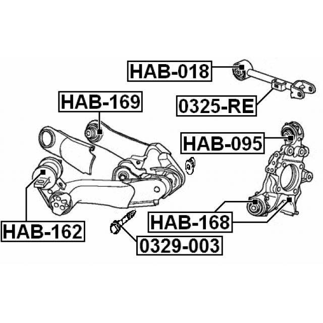 Тяга задняя поперечная FEBEST 0325-RE preview 2