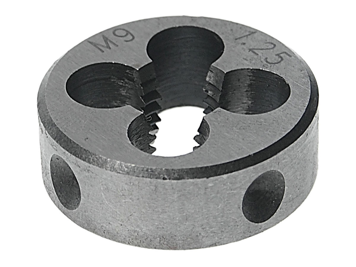 Плашка M09x1,25-o25мм, в пластиковом футляреЭВРИКА preview 1