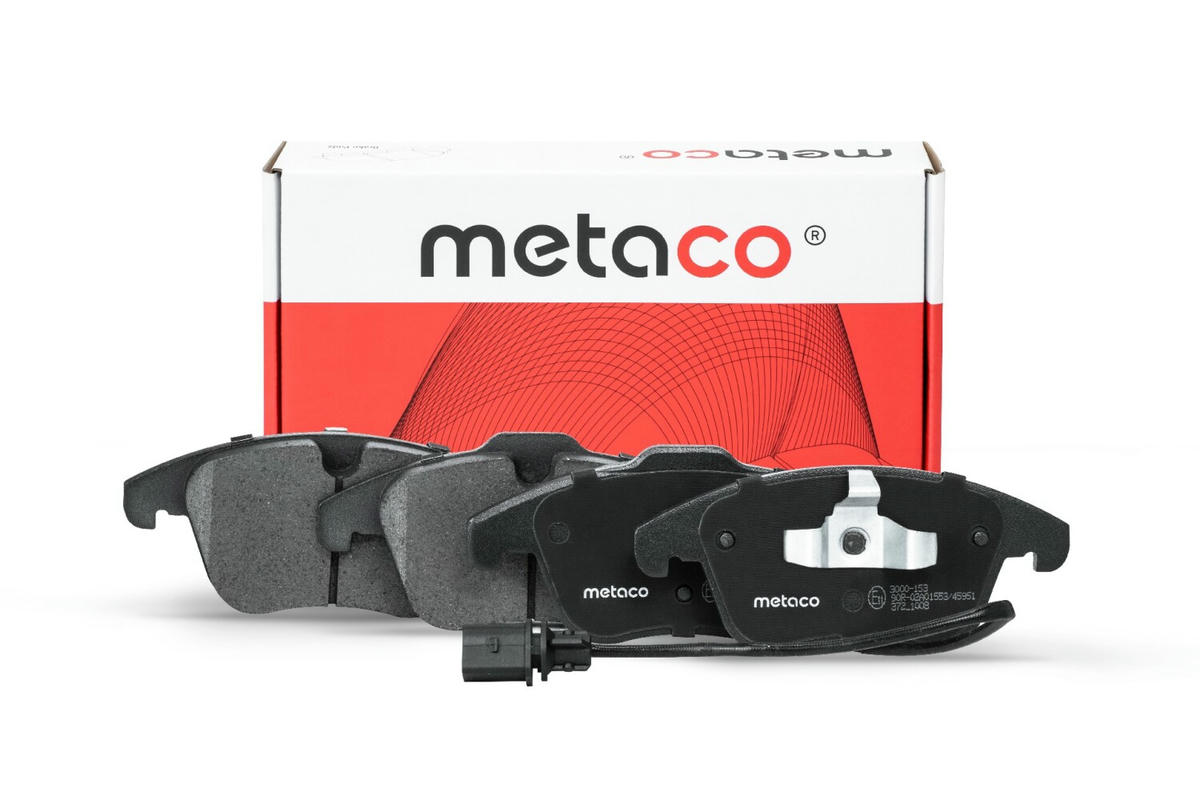 Колодки тормозные передние к-кт metaco 3000-153 preview 1
