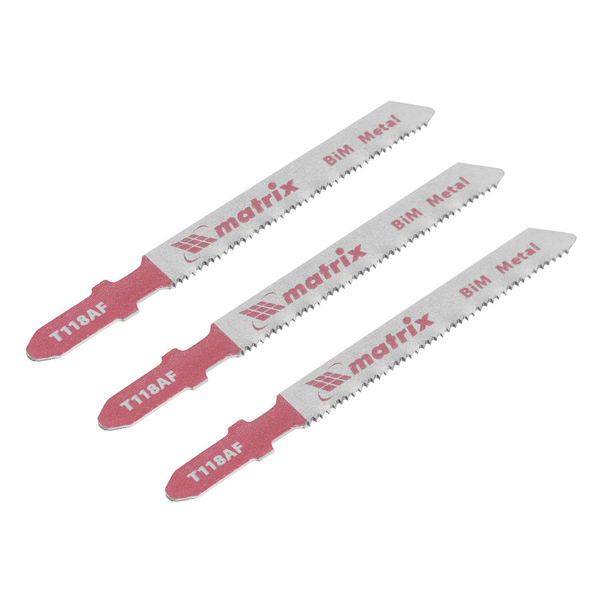 Полотна для электролобзика по металлу, 3 шт. T118AF, 55 х 1,2мм, Bimetal MATRIX preview 1