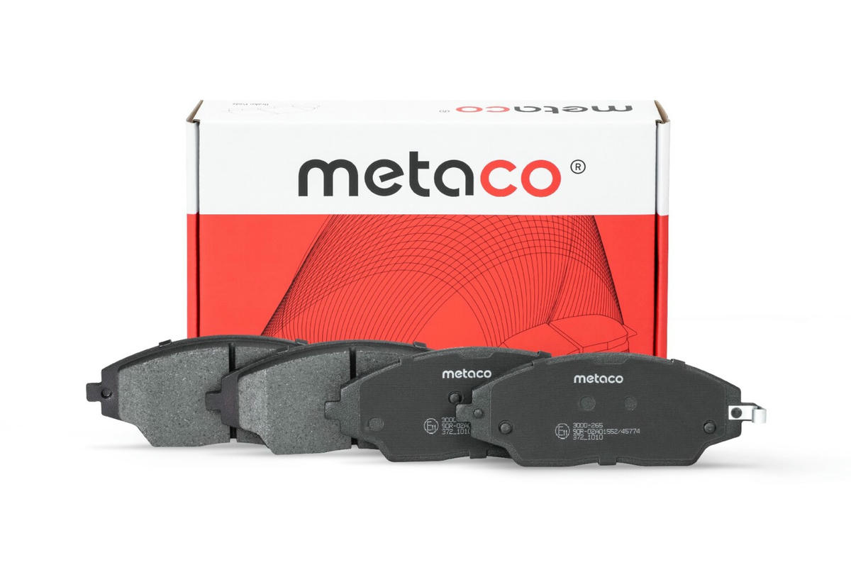 Колодки тормозные передние к-кт metaco 3000-265 preview 1