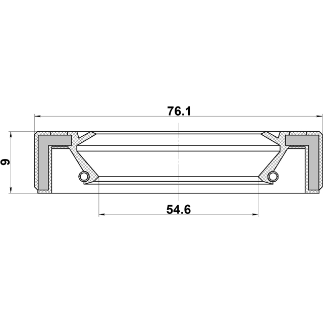 Сальник привода 54.65x76.1x9x9 preview 2