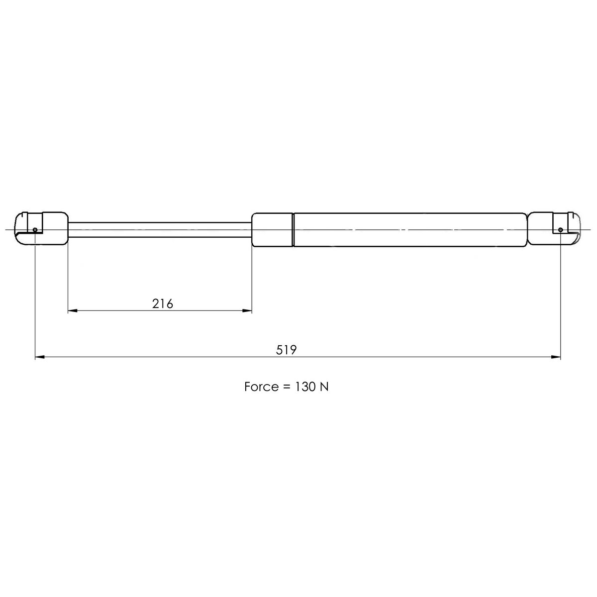 Газовый упор багажника TRIALLI GS 0915 preview 2