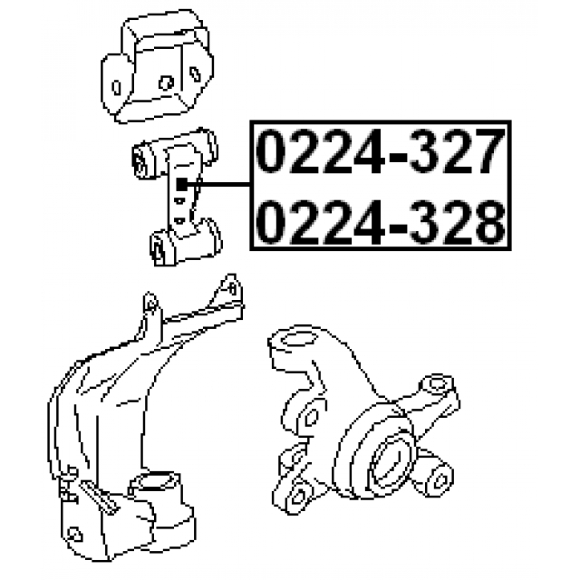 Рычаг передний левый FEBEST 0224-328 preview 2