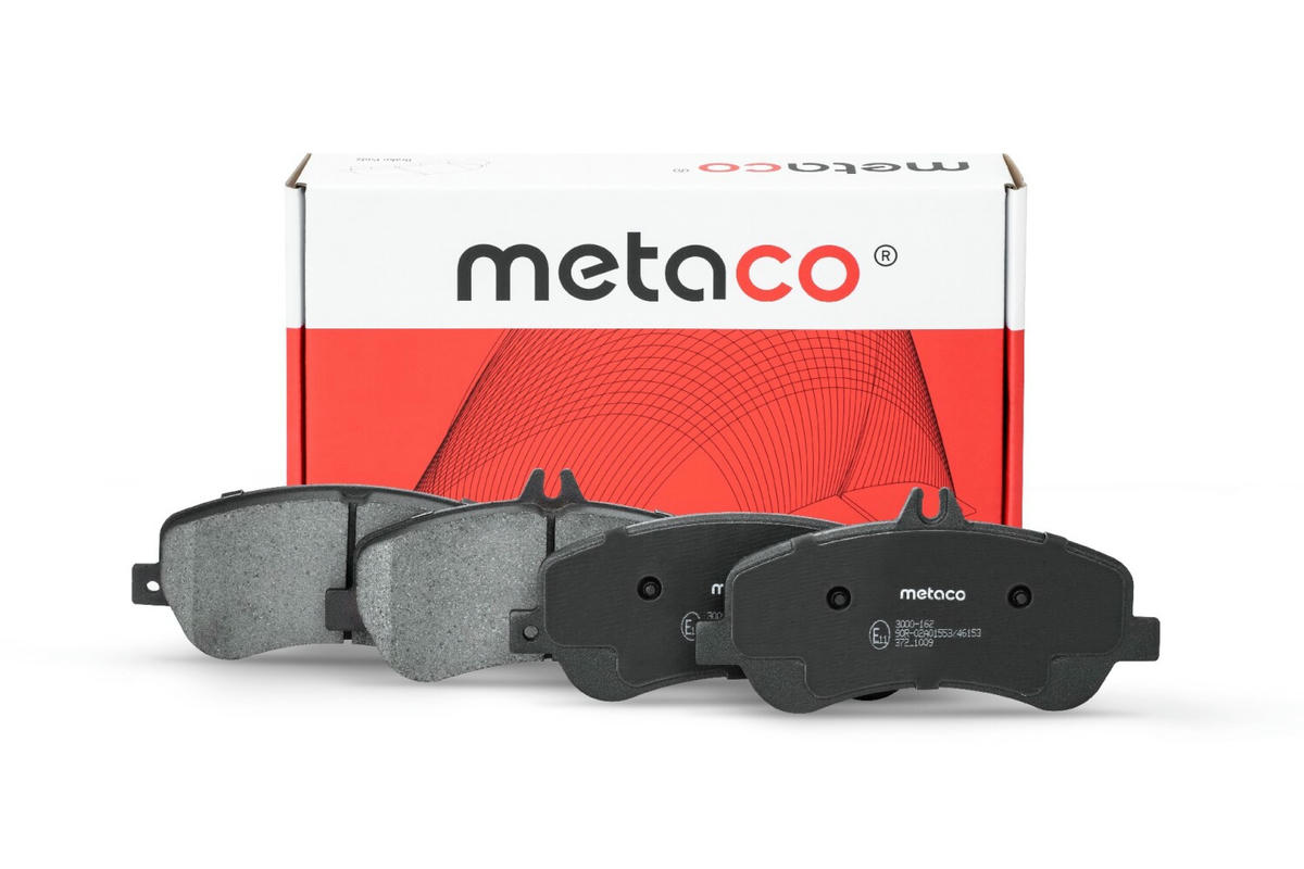 Колодки тормозные передние к-кт metaco 3000-162 preview 1