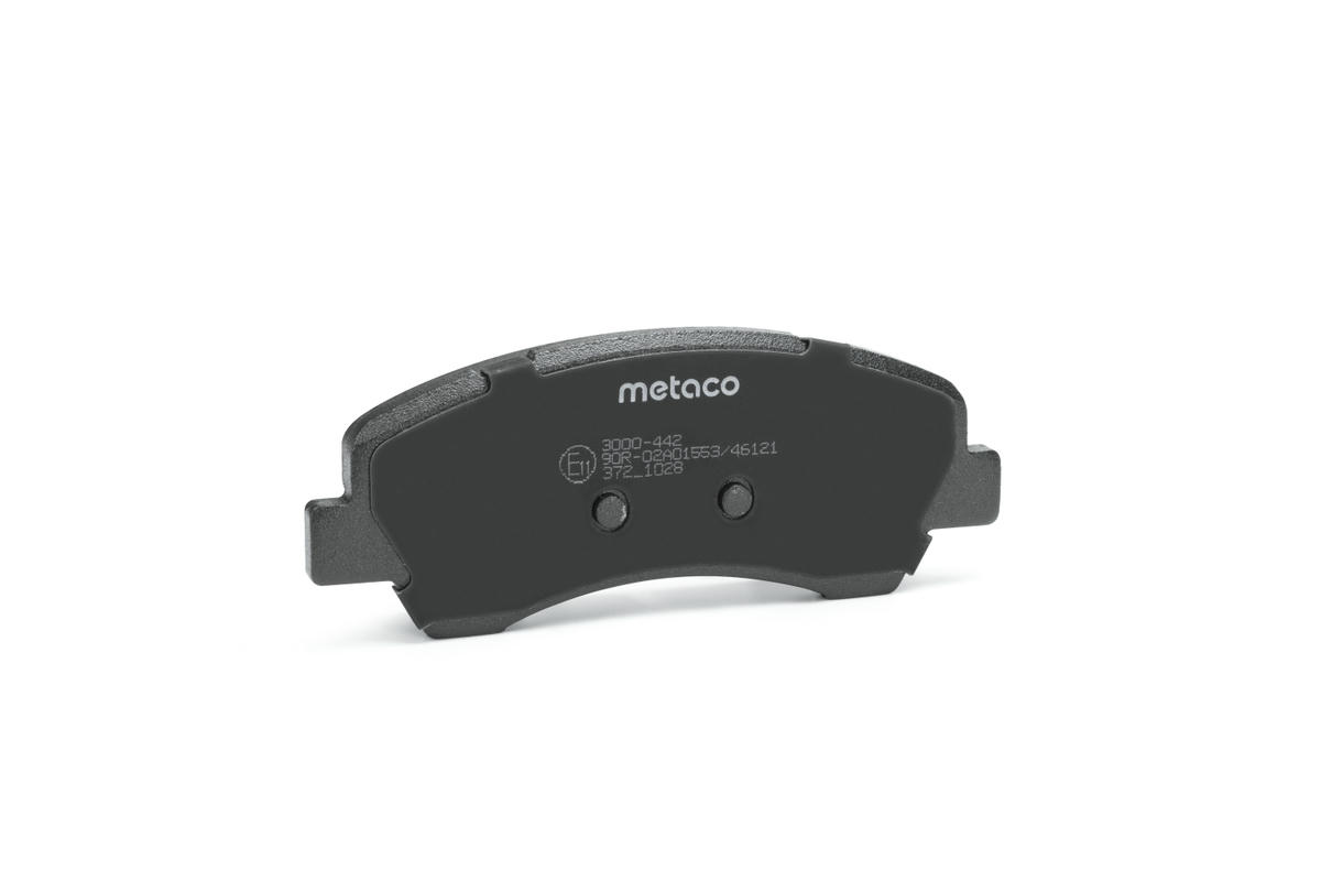Колодки тормозные передние к-кт metaco 3000-442 preview 3