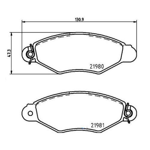 Колодки тормозные передние к-кт TRIALLI PF 4159 preview 2