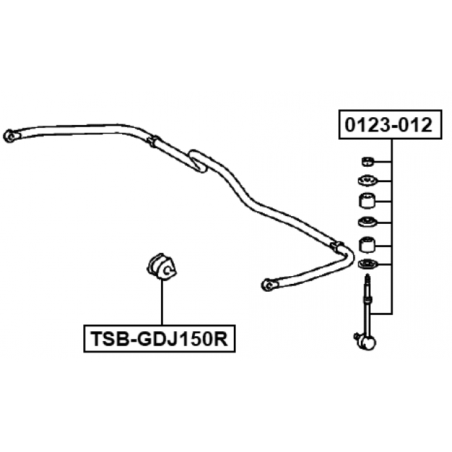 Втулка заднего стабилизатора D29.5 preview 2