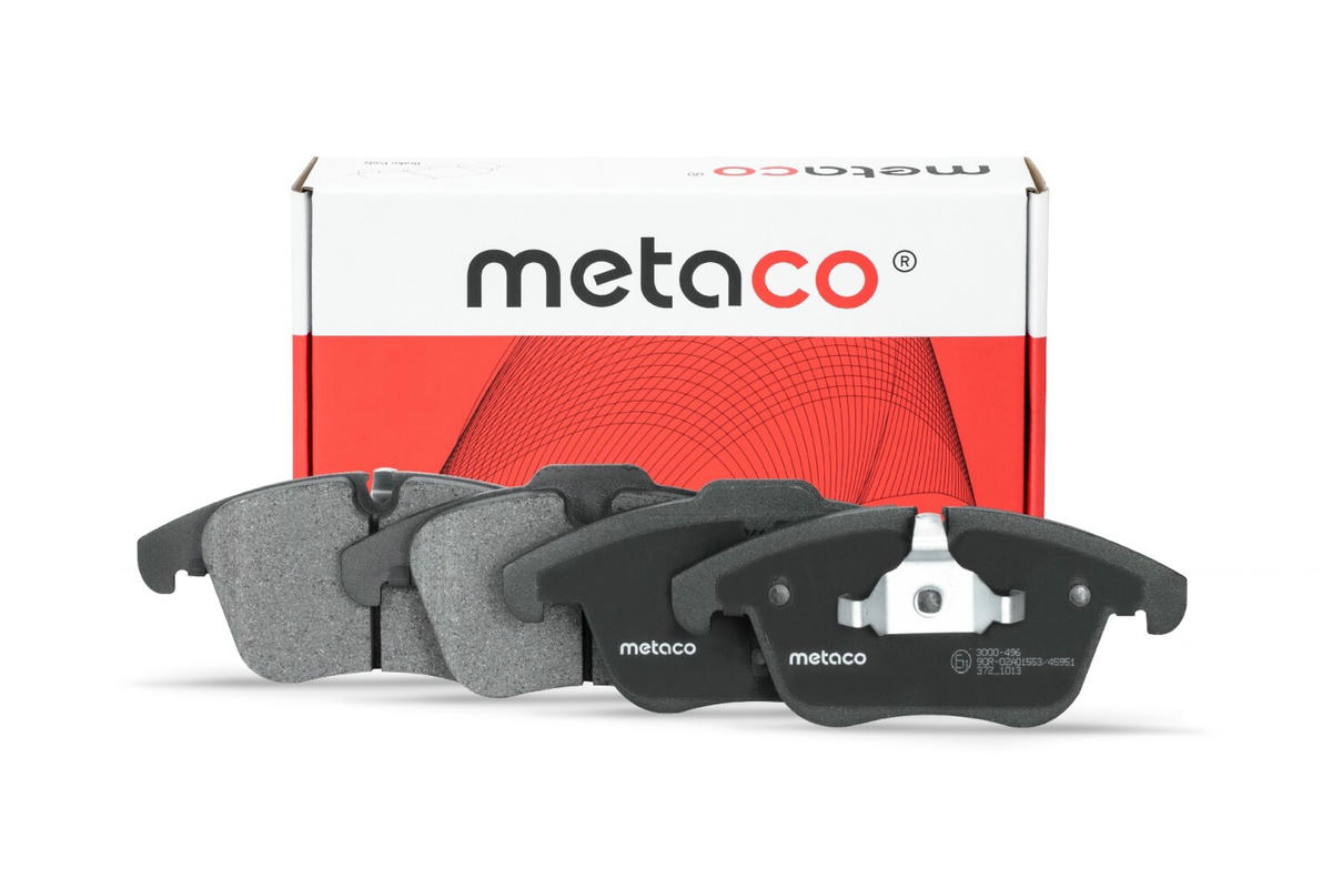 Колодки тормозные передние к-кт metaco 3000-496 preview 1