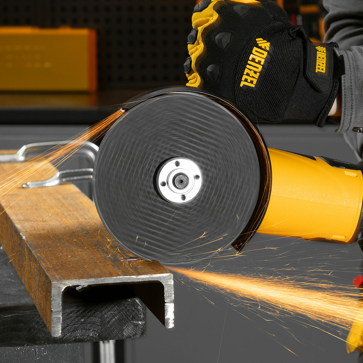 DENZEL 26910 Машина шлифовальная угловая AG150-1500, 1500 Вт, 150 мм, 8500 об/мин preview 1