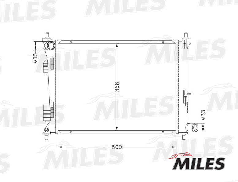 Радиатор основной MILES ACRB022 preview 3