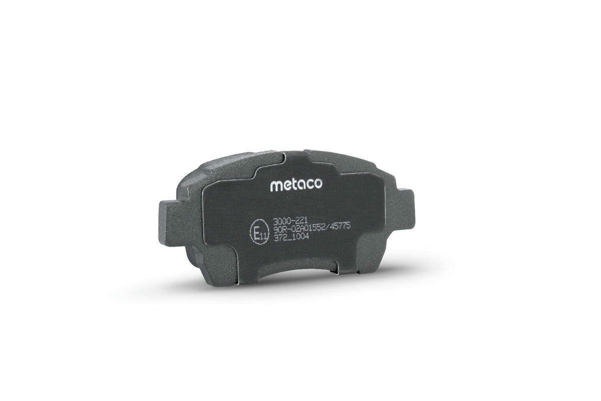 Колодки тормозные передние к-кт metaco 3000-221 preview 3