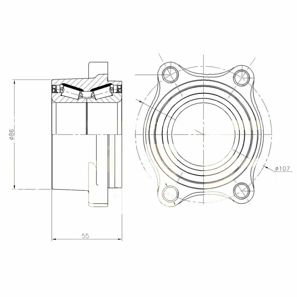 Подшипник ступицы TRIALLI MR 1443 preview 4