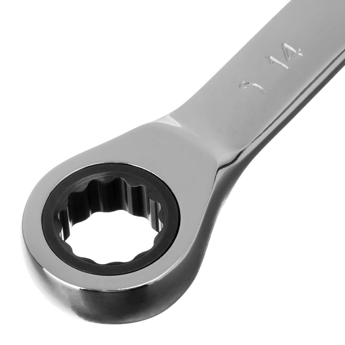 Ключ накидной 14х15мм трещоточный MATRIX preview 3